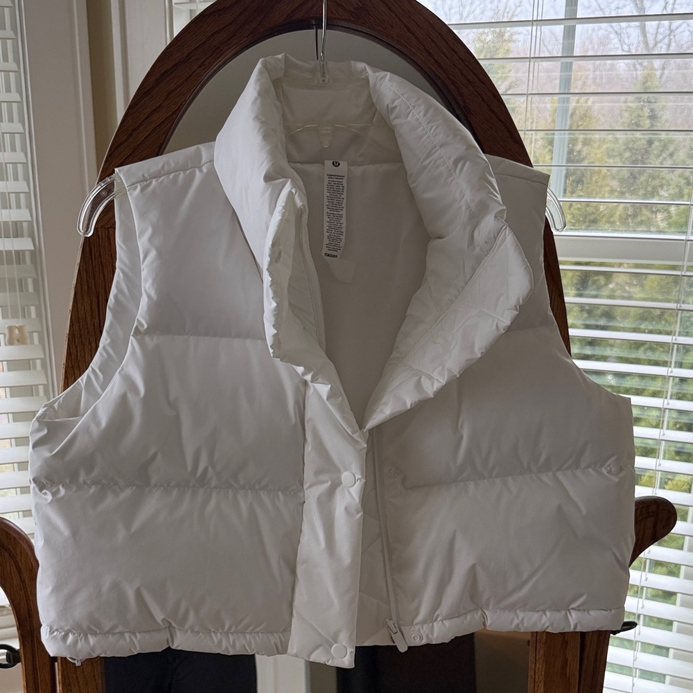 Lululemon Athletica White Quilted Vest